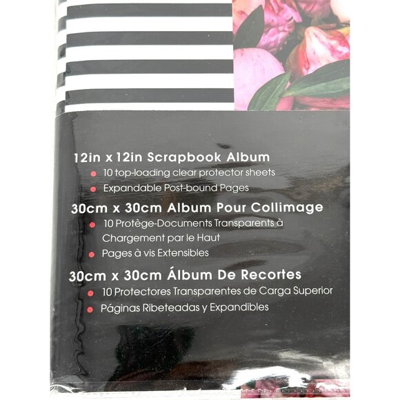 12x12 Scrapbook Album Expandable Stop & Smell The Flowers Kit My Big Ideas 10 Sh - Picture 6 of 6